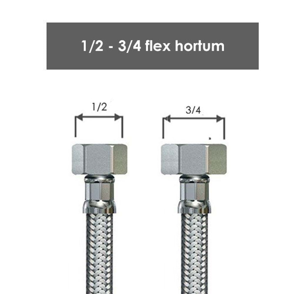 3/4 - 1/2 50 CM FLEX RNG