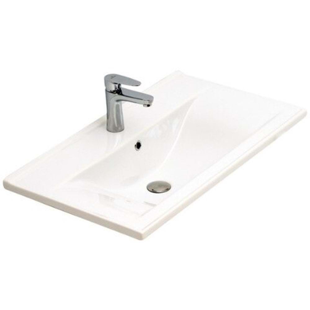 ALVİT THİN 80 CM LAVABO - KARE