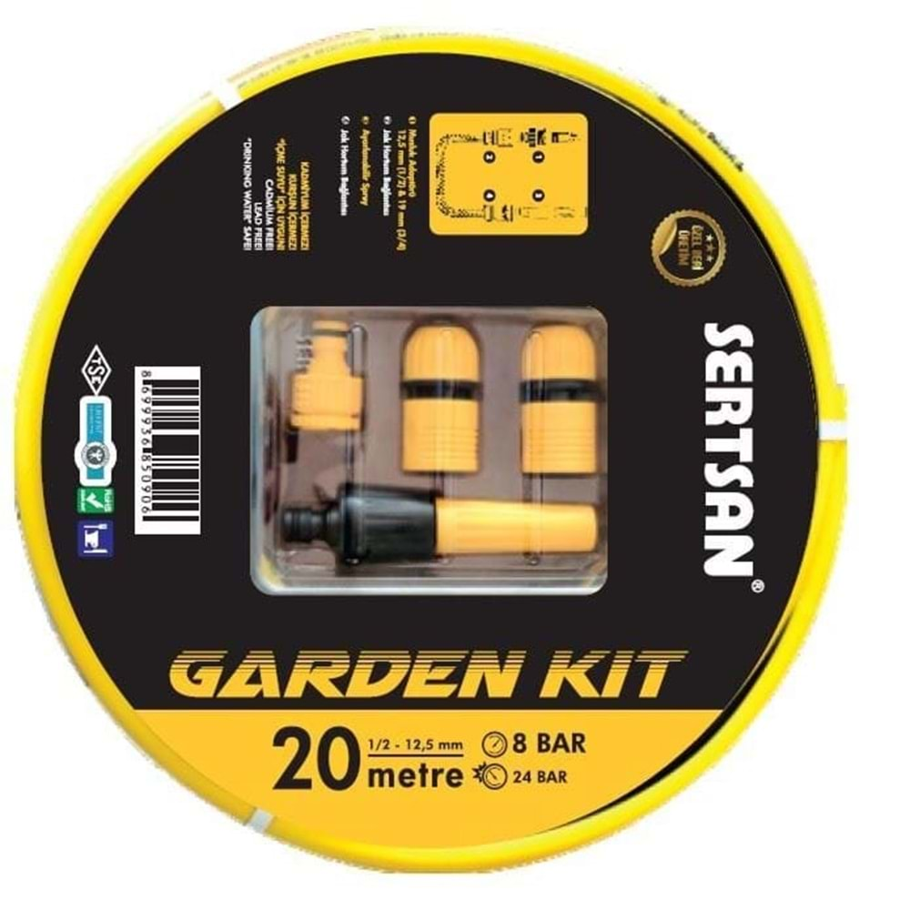 GARDEN KİT PVC HORTUM 20 MT SERTSAN