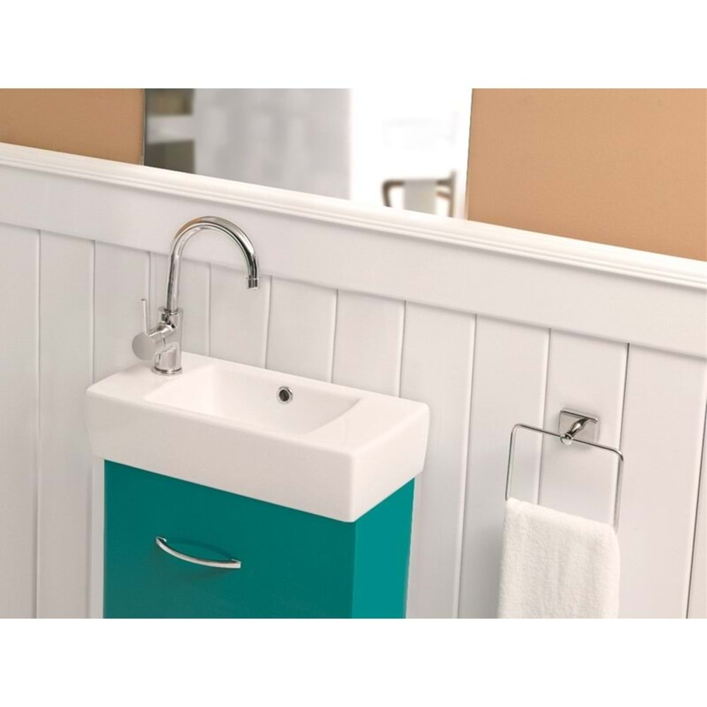 TURKUAZ CİTY LAVABO 25*50 CM (SOLDAN DELİKLİ)