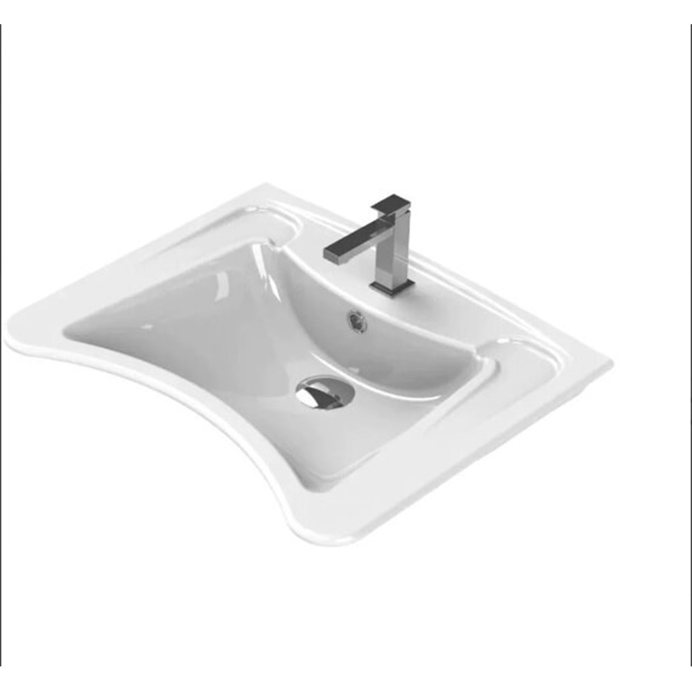 TURKUAZ BEDENSEL ENGELLİ LAVABO 60*49,5 CM