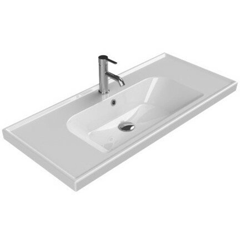 TURKUAZ FRAME ETAJERLİ LAVABO 100 CM