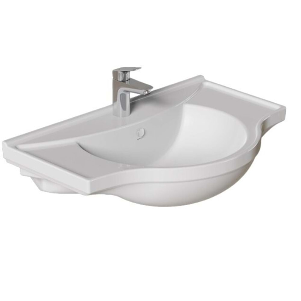 BAGNO KLASİK ETEJERLİ LAVABO 80 CM