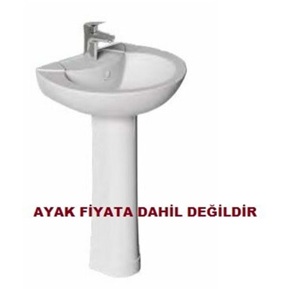 BAGNO OVAL 45*55 DELİKLİ LAVABO