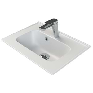 TURKUAZ BLUE ETEJERLİ LAVABO 50 x 36,5 CM