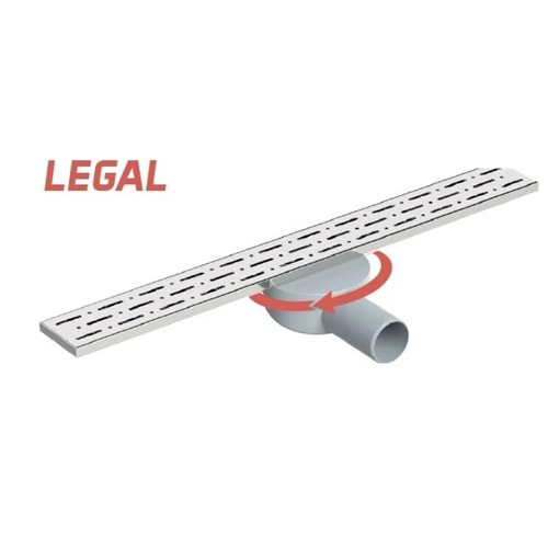 MAXIFLOW LEGAL 40 CM OYNAR BAŞLI DUŞ KANALI (YANDAN)