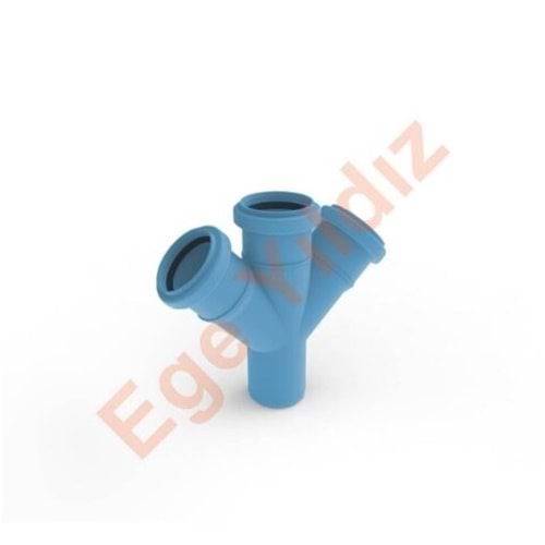 SESSiZ 110/50/45 PVC ÇİFT ÇATAL 3,2 (EGE YILDIZ)