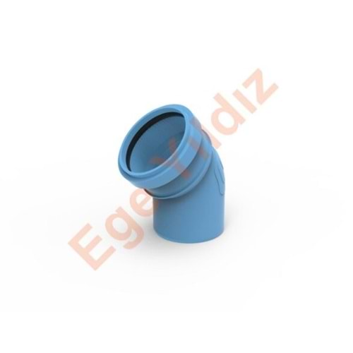 SESSİZ 50/45 PVC AÇIK DİRSEK 3,2 (EGE YILDIZ)