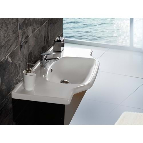 TURKUAZ YENİ (NEW)KLASİK ETEJERLİ LAVABO 65 CM